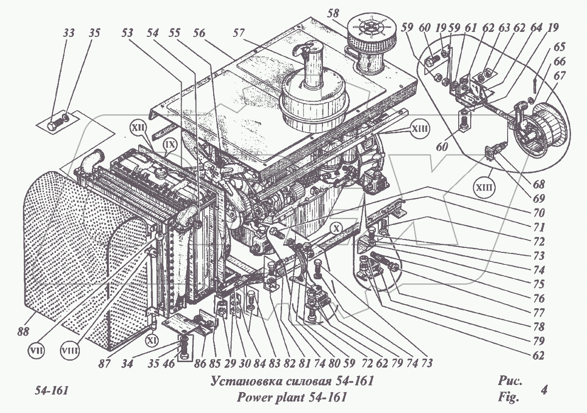 Установка силовая 54-161